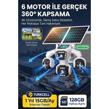 Kadraj 4 Kameralı - Güneş Enerjili + 16000 Mah. + E- Sim Destekli + 20MP Güvenlik Kamerası  Yapay Zeka TC15