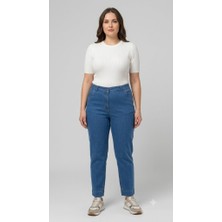 Centilmen Ercan Akdeniz Beli Lastikli Çimalı Büyük Beden Denim Pantolon 6005