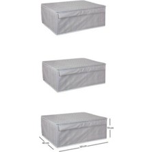 Uravas Store Baza Altı Boy Çok Amaçlı Düzenleyici Kutu Organizer Cırt Cırtlı Hurç 19CM x 40CM x 50CM (10 Adet)