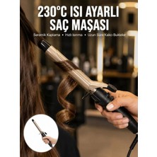 230 Derece Isı Ayarlı Seramik Saç Maşası 25 mm Yeni Nesil Midastech