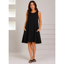 Rouge Basic Ayrobin Kolsuz Salaş Mini Elbise