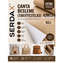 Serdax Extra Kendinden Yapışkanlı Çanta/cüzdan Besleme (Takviye) Telası Astarı Bej 70CMX200CM