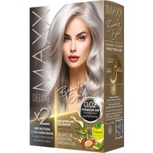 Maxx Deluxe Beauty Expert Set Saç Boyası 0.02 Titanyum Gri