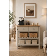 Dipole Furniture Fast Mat Lake Sütlü Kahve (RAL-1019) Servant Mobilyası