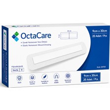 Octacare Esnek Steril Nonwoven Yara Örtüsü 9CM×30CM (20 Adet)
