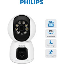 Philips TAI3320 Full Hd Akıllı Ev Kamerası | Hareket Algılama | Gece Görüşü | Çift Yönlü Ses | Mobil Uygulama Destekli