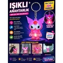 Marka Kuromi Işıklı Anahtarlık Olg-366-Pembe