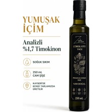 Zafir Natural Soğuk Sıkım Çörek Otu Yağı 250 ml | Analizli %1,7 Timokinon | Yumuşak İçim | %100 Saf Doğal