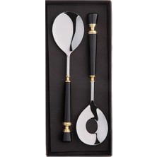 Jumbo Black 2 Parça Salata Servis Seti