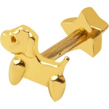 Bilezikci 14 Ayar Altın Tragus Piercing Küpe
