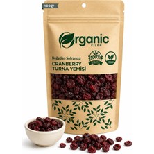 Organic Kiler Doğal Katkısız Turna Yemişi ( Cranberry ) 100gr | Antioksidan Zengin Kurutulmuş Meyve