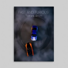 Orendart Fast And Furious Tokyo Drift Movie Film Poster Dekorasyon Çerçeveli - Çerçevesiz Poster