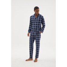 Kly Boy Düğme Ekose Pijama Takımı 26100