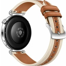Alstrap Huawei Watch Gt6/gt5/gt4 (41MM) Gt5 Pro 42MM Uyumlu Çift Renk Pu Deri Kordon Kayış