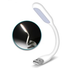 Derwell USB LED Lamba Katlanabilir Pc Laptop Klavye Aydınlatma Esnek Bükülebilir Powerbank/bilgisayar/laptop Gibi USB Bağlantısı Olan Cihazlarda Kullanabilirsiniz Beyaz