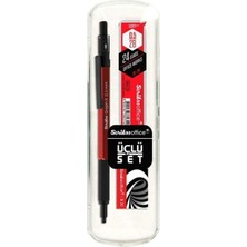 Scrikss Kırmızı Graph-x 0.5 mm Kalem Silgi Uç Seti