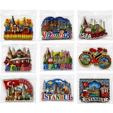 Marsilyan Istanbul Temalı Ahşap Buzdolapı Süsü Magnet
