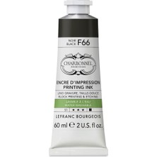 Lefranc&Bourgeois : Charbonnel : Su Bazlı Baskı & Gravür Mürekkebi : 60 ml : Black F66
