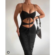 Morliva Sandy Kumaş Full Likra Kalem Elbise 2154