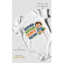 Morivo Kids Dedemin Mirasını Yemeye Geldim! Kısa Kollu Bebek Body %100 Pamuk