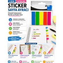 Marka İnfo Notes 12x50 Sayfa Ayracı Dikdörtgen