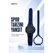 Neffo 2'si 1 Arada Spor Kol Saati Değiştirilebilir Kordonlu Çanta Askılı Unisex