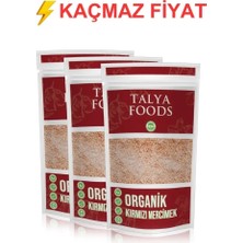 Talya Foods Glutensiz Organik Cilasız Kırmızı Mercimek 3X500G