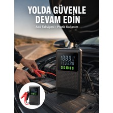 Senson Şarjlı Araç Akü Takviyeli Hava Pompası Powerbank Özellikli Yeni Nesil - Lisinya