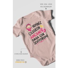 Morivo Kids Amcaya Özel Kısa Kollu Bebek Body %100 Pamuk