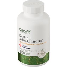 OstroVit Ksm-66 Ashwaga.nd.ha - 200 Mg - 120 Kapsül- Hint Ginsengi - Piperin Destekli Ekstra
