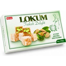 Elvan Antep Fıstıklı Lokum 450 gr Doğal Aromalı Şekerli İkram