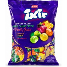 Elvan Ixir Dolgulu Meyve Sulu Sert Şeker 1000 Gr. (1 Poşet)