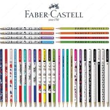 Faber-Castell Sırımsı Faber Castel Lüx Mercanlı Karışık Yuvarlak Kurşun Kalem 12 Adet