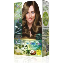 Maxx Deluxe Natural Beauty Amonyaksız Set Saç Boyası 7.3 Fındık Kabuğu
