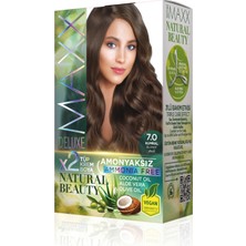 Maxx Deluxe Natural Beauty Amonyaksız Set Saç Boyası 7.0 Kumral