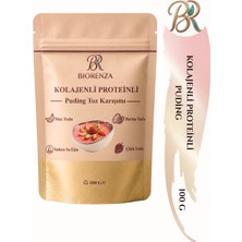 Kolajenli Proteinli Meyveli Puding Toz Karışımı – Hurma Tozlu, Muzlu & Çilekli Şeker Ilavesiz Katkısız Koruyucusuz Pratik 100 G