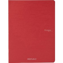 Fabriano Ecoqua Original Notebook 90GR A5 Cherry Blank 40 Sayfa