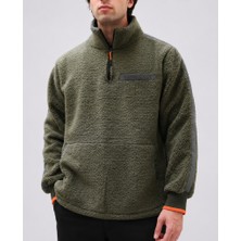 Togy&Burk Peluş Cepli Haki Sweat Mont