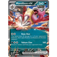 Pokemon TCG Mandibuzz Ex #139 Pokemon Ascended Heroes Orijinal Kartı