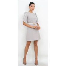 Dorne Moda Kemer Detaylı Mini Elbise
