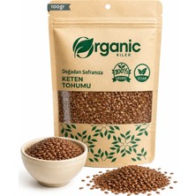 Organic Kiler Keten Tohumu 100 gr Tane Katkısız & İlavesiz Taze Mahsül