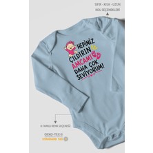 Morivo Kids Amcaya Özel Uzun Kollu Bebek Body %100 Pamuk