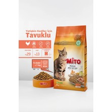 Mito Tavuklu Yetişkin Kedi Maması 1 kg x 5 Premium Kalite ile Sağlıklı ve Dengeli Beslenme