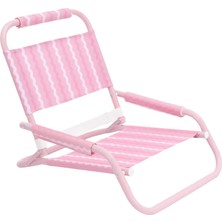 Flamingueo Alçak Katlanabilir Plaj Sandalyesi Bambina Pink