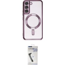 Marsilyan™- Galaxy S22 Kılıf Nova Işık Özel Seri - Şeffaf Uv Polymer Nano Ekran Koruyucu