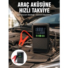 Arenes Araç Için Akü Takviye Cihazı ve Kablosuz Hava Kompresörü Yeni Nesil - Lisinya