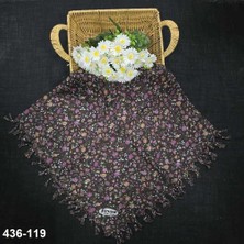 Firuze Eşarp Firuze Desenli Sökme Boncuklu Eşarp 436-119