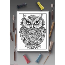 Kanvassepetinet 40X30CM Tüm Boyama Türlerine Uygun Boyanabilir Baskılı Tuval Çocuklar Için Boyanabilir Mandala Tablo
