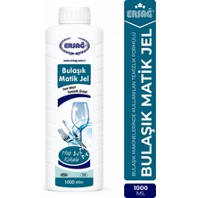 Ersağ 1000 ml Bulaşık Matik Jel Hoş Kokulu Temizlik Ürünü Bulaşık Makineleri İçin Uygun