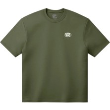 Vans Oval Logo Loose Ss Tee VN0010FEGRK1 Yeşil Tişört